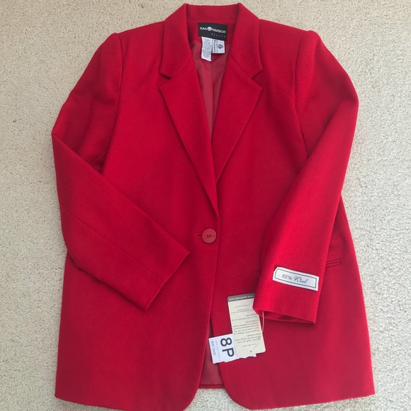 Sag Harbor Jackets & Blazers - Beautiful Red Wool Blazer